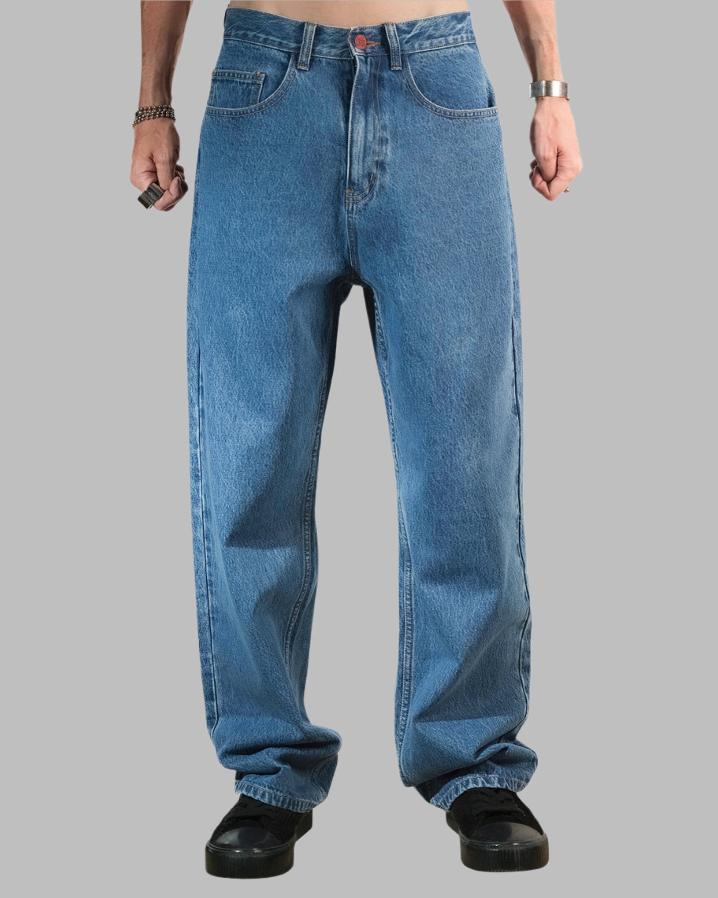 SUPER LOOSE, MEDIUM BLUE DENIM