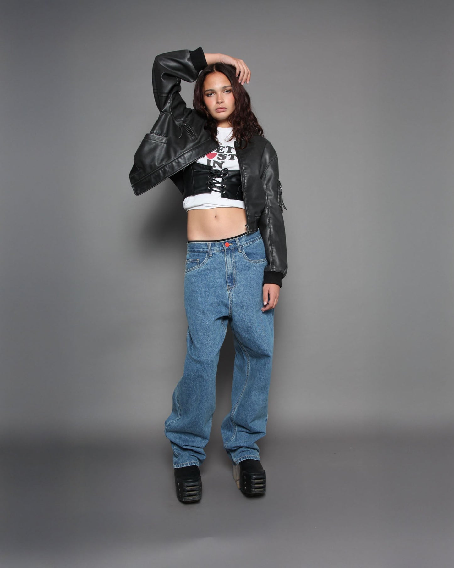 SUPER LOOSE, MEDIUM BLUE DENIM