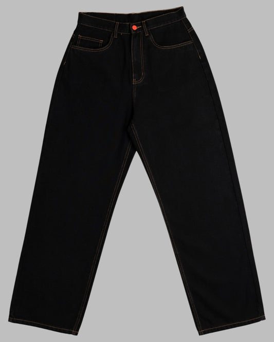 SUPER LOOSE BLACK WITH TOBACCO STICHING